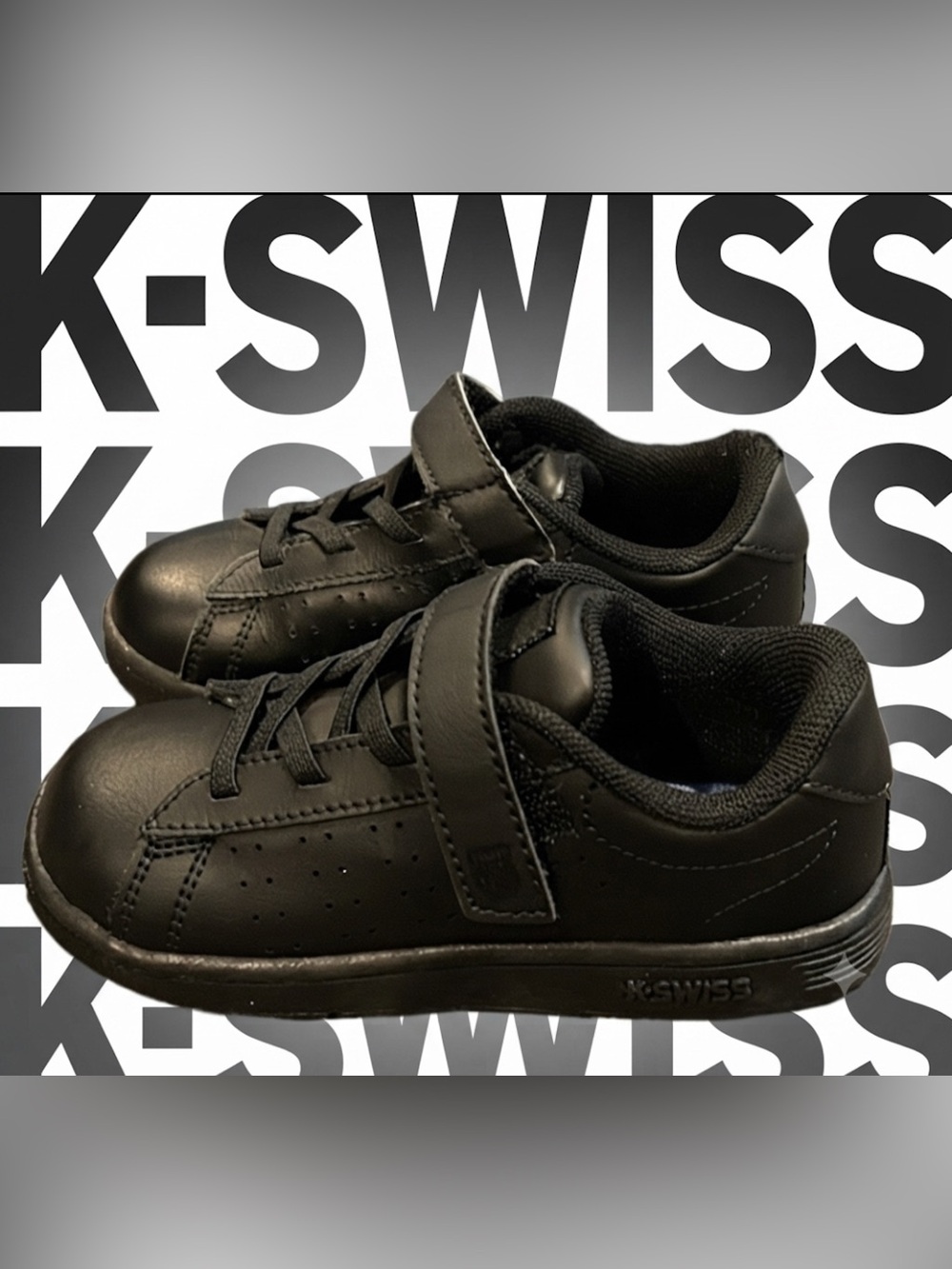 New authentic K-Swiss toddler boy sneakers sz 9 display